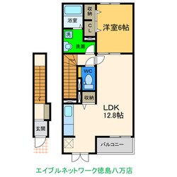 ノーブルハウス八幡－Ａの物件間取画像